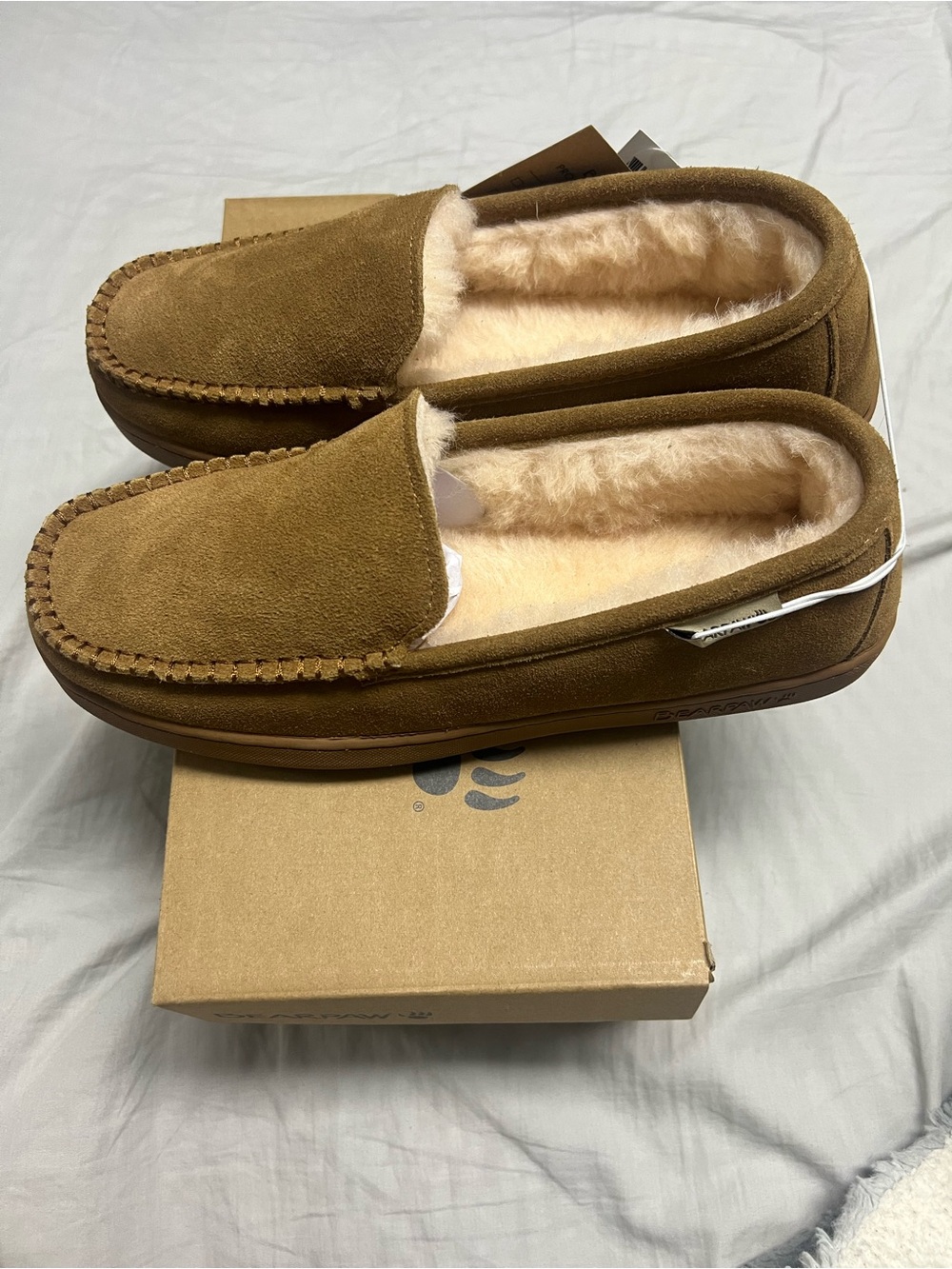 BEARPAW BRIAN MOCCASIN SLIPPERS NWB - Picture 3 of 8